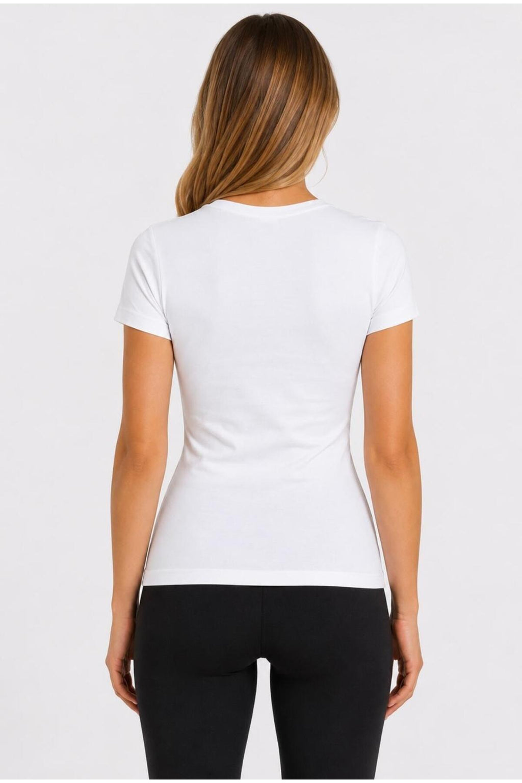 Kadın Likralı Süprem Slim Fit T-shirt-D232