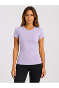 Kadın Likralı Süprem Slim Fit T-shirt-D232
