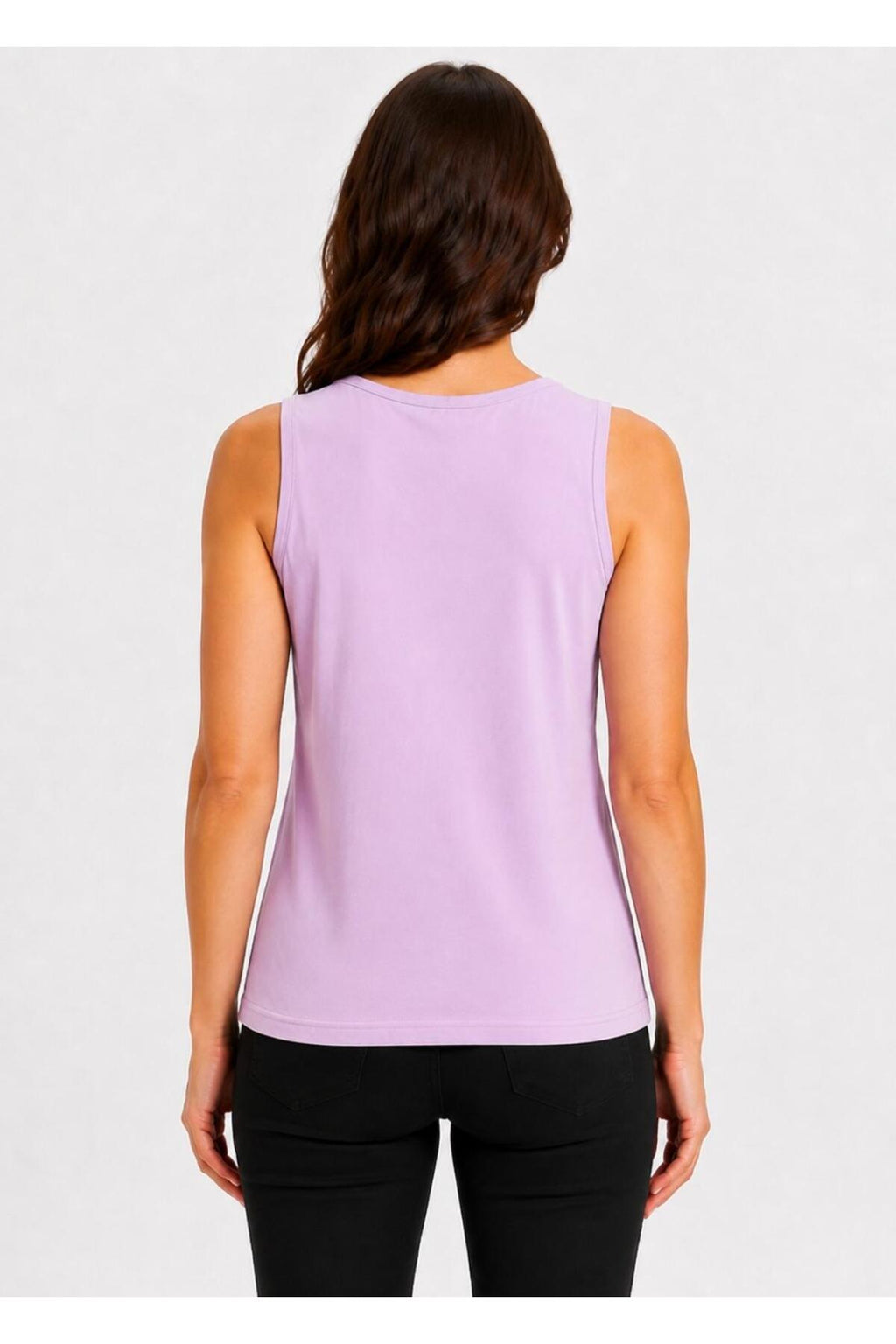 Kadın Likralı Süprem Bisiklet Yaka Kolsuz T-shirt-D2277
