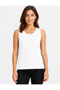 Kadın Likralı Süprem Bisiklet Yaka Kolsuz T-shirt-D2277
