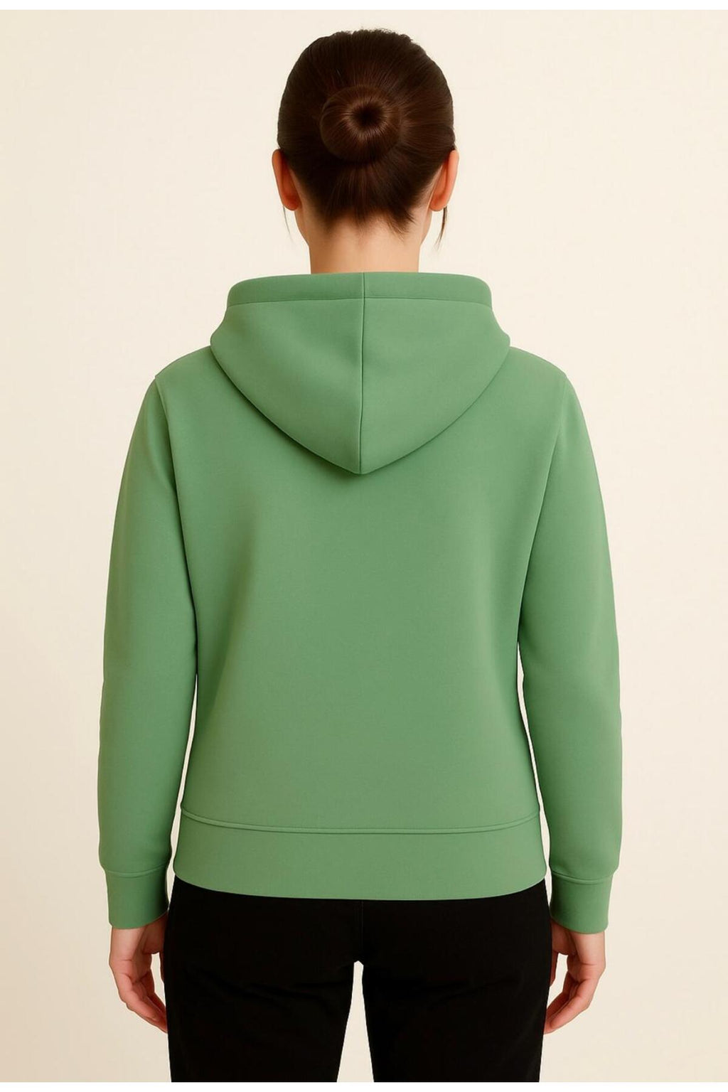 Kadın 3 İplik şardonlu Kapüşonlu Sweatshirt-W1108-K