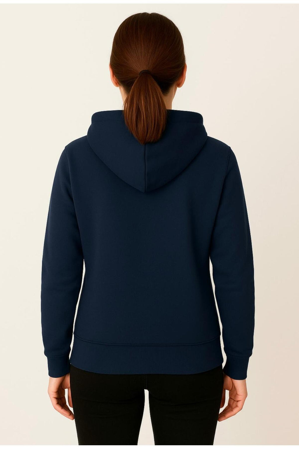 Kadın 3 İplik şardonlu Kapüşonlu Sweatshirt-W1108-K