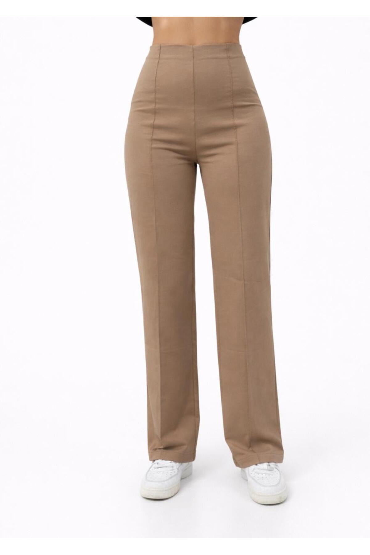 Kadın 2 İplik Yüksek bel Eşofman Pantolon-P2249