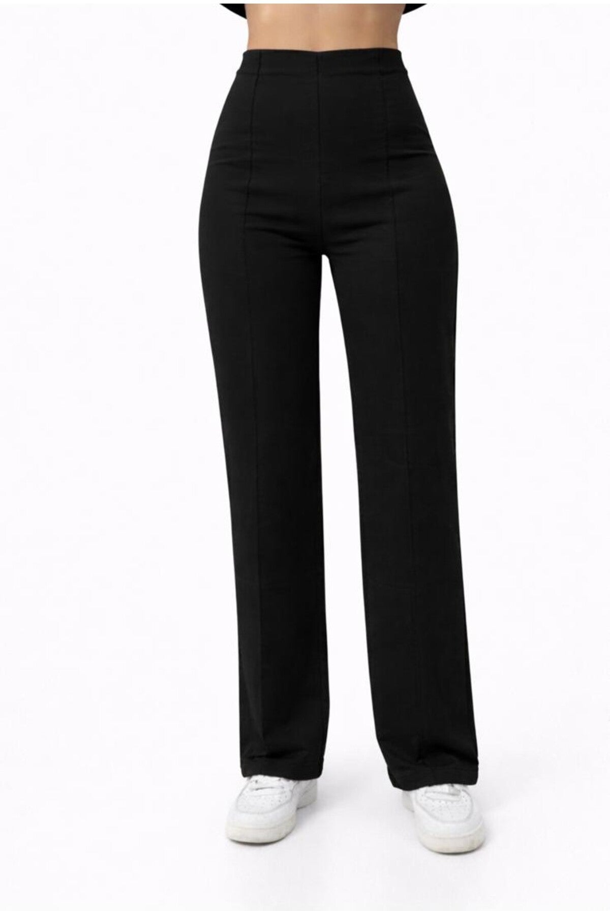 Kadın 2 İplik Yüksek bel Eşofman Pantolon-P2249
