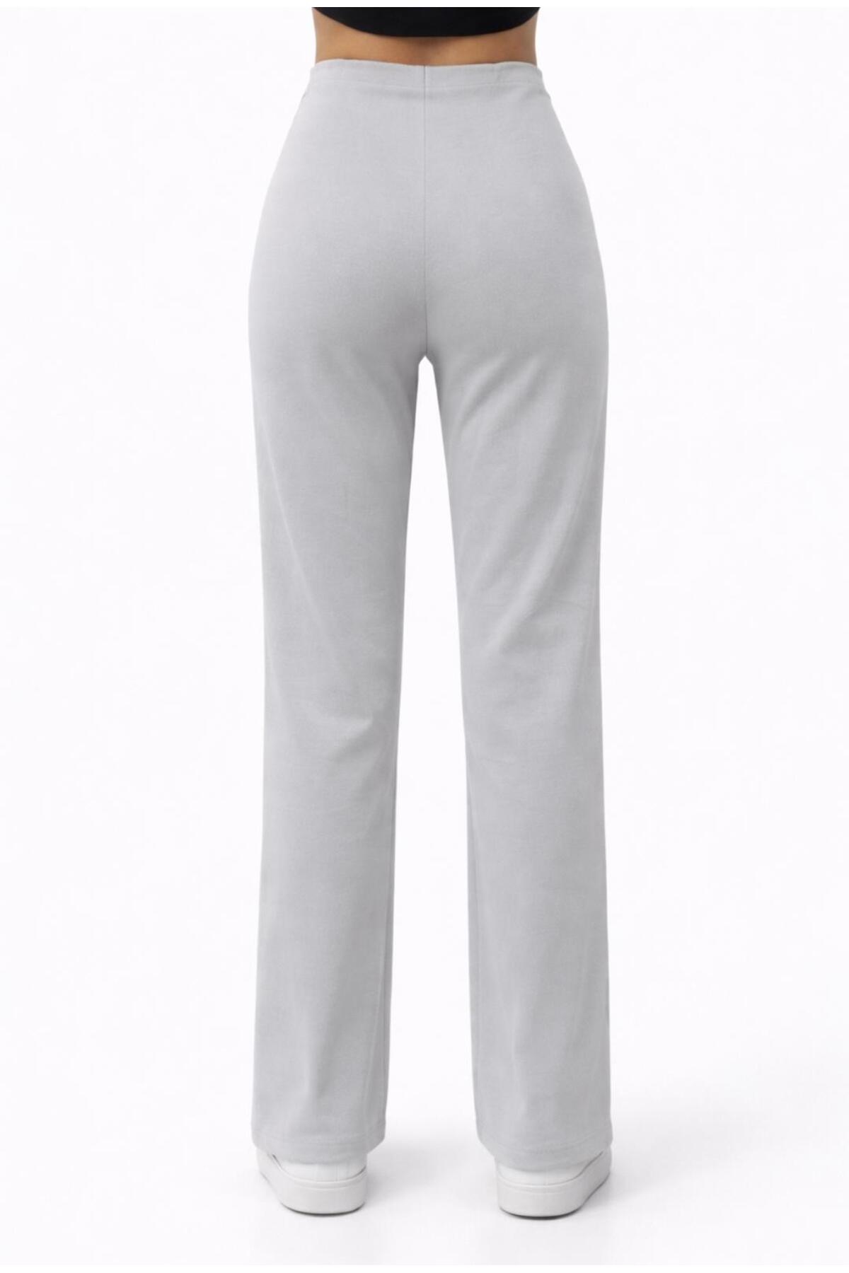 Kadın 2 İplik Yüksek bel Eşofman Pantolon-P2249